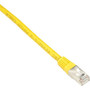 Black Box Cat6 250-MHz Shielded, Stranded Cable SSTP (PIMF), PVC, Yellow, 6-ft. (1.8-m) - 5.9 ft Category 6 Network Cable for Network (Fleet Network)