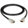 Black Box RS-232 Shielded Cable W Metal Hoods DB9MF 5Ft Black - 5 ft Serial Data Transfer Cable for Monitor Printer - First End 1 EDN12BLK-0005-MF