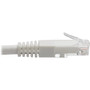 Tripp Lite Cat6 Gigabit Molded Patch Cable (RJ45 M/M), White, 10 ft - 10 ft Category 6 Network Cable for Network Device, Router, - 1 x (N200-010-WH)