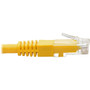 Tripp Lite Cat6 Gigabit Molded Patch Cable (RJ45 M/M), Yellow, 10 ft - 10 ft Category 6 Network Cable for Network Device, Router, - 1 (N200-010-YW)