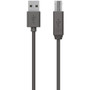 Belkin USB Data Transfer Cable - 15.7 ft USB Data Transfer Cable - Type A USB - Type B USB - Black (Fleet Network)