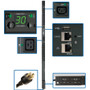 Tripp Lite PDUMVR30HVNETLX 24-Outlet PDU - NEMA L6-30P - 20 x IEC 60320 C13, 4 x IEC 60320 C19 - 230 V AC - 5.80 kW - 0U - Vertical - (Fleet Network)