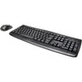 Kensington Pro Fit Wireless Desktop Set - Black - USB Wireless RF English US International - Black - USB Wireless RF Laser - 1000 - K75230US