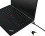 Lenovo Kensington MicroSaver 2.0 Cable Lock - Black - Carbon Steel - 6 ft - For Notebook (4XE0N80914)