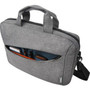 Lenovo T210 Carrying Case for 156 Notebook - Gray - Water Resistant - Polyester Quilt Back Panel - Handle Luggage Strap - 1575 x GX40Q17231