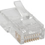 Tripp Lite RJ45 Modular Connector for Round Stranded UTP Conductor 4-Pair Cat5e 100 Pack - 100 Pack - 1 x RJ-45 Male N030-100-STR