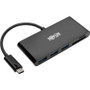 Tripp Lite U460-003-3AMB USB 3.1 Gen 1 USB-C Portable Hub/Adapter, Black - USB Type C - External - 5 USB Port(s) - 3 USB 3.0 Port(s) - (Fleet Network)