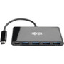 Tripp Lite 4-Port USB 3.1 Hub, 4x USB-A, Thunderbolt 3-PD Charging, Black - USB Type C - External - 4 USB Port(s) - 4 USB 3.0 Port(s) (U460-004-4AB-C)