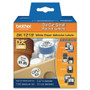 Brother Label Maker Tape Cartridges - 1/2" Length - Direct Thermal - White - 1200 / Roll - 1 Roll (Fleet Network)