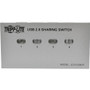 Tripp Lite 4-Port USB 2.0 Printer Sharing Switch - USB - 4 USB Port(s) - 4 USB 2.0 Port(s) - PC, Mac (U215-004-R)