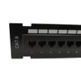 12-Port CAT6 Patch Panel, Self Mount Patch Panel - 110 Punch-Down (FN-PP-12C6-SM)