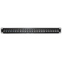 24-Port CAT6A Patch Panel, 19" Rackmount 1U - 110 Punch-Down (FN-PP-24C6A-JK)