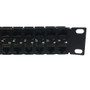 48-Port Angled CAT5e Patch Panel, 19" Rackmount 1U - Pass-Through (FN-PP-48C5-APT)