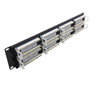 48-Port CAT5e Patch Panel 19 Rackmount 2U -  110 Punch-Down FN-PP-48C5E-110