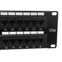 48-Port CAT5e Patch Panel 19 Rackmount 2U -  110 Punch-Down FN-PP-48C5E-110