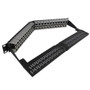 48-Port Angled CAT6 Shielded Patch Panel, 19" Rackmount 1U - Pass-Through (FN-PP-48C6S-APT)