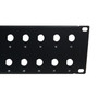 32-port BNC patch panel 19 inch rackmount 2U - unloaded FN-PP-BNC32-UL