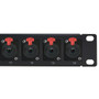 16-port 1/4" TRS female patch panel, 19 inch rackmount 1U (FN-PP-TRS-16)