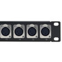 16-Port XLR Female Patch Panel 19 inch rackmount 1U FN-PP-XLR-16F