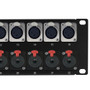 24-Port XLR Female + 8-Port TRS Femae patch panel, 19 inch rackmount 2U (FN-PP-XLRF24-TRS8)