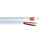 500ft RG59 Coax + 2C 18AWG Siamese Bulk Cable CMP Plenum - White (FN-BK-CXRG59P-2C-500)
