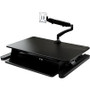 StarTech.com Sit-Stand Desk Converter with Monitor Arm - Up to 26" Monitor - 35" Wide Work Surface - Height Adjustable Standing Desk - (BNDSTSLGSLIM)