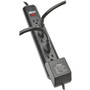 Tripp Lite Power It! 7-Outlet Power Strip, 25 ft. Cord, Black Housing - NEMA 5-15P - 7 x NEMA 5-15R - 25 ft Cord - 120 V AC Voltage - (PS725B)