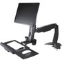 StarTech.com Sit Stand Monitor Arm - Monitor Arm Desk Mount - Sit Stand Workstation - for up to 24in Monitors - VESA Mount - Height - (ARMSTSCP1)