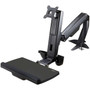 StarTechcom Sit Stand Monitor Arm - Monitor Arm Desk Mount - Sit Stand Workstation - for up to 24in Monitors - VESA Mount - Height - ARMSTSCP1