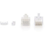 C2G Cat 5E Modular Connector - 10 Pack - RJ-45 Male - Clear 27572