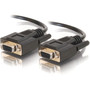 C2G DB-9 Cable - Serial - 6 ft - 1 x DB-9 Female - 1 x DB-9 Female - Black (Fleet Network)