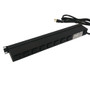 19 Inch 8 Outlet Horizontal Rack Mount Power Strip - 6ft Cord, 5-15P Plug, 5-15R Rear Receptacles (FN-1583T8A1BK)