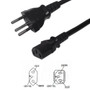 2m NBR14136 (Brazil) to C13 power cord H05VV-F 1.0 (10A 250V) (FN-PW-660-2M)