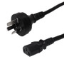 1m AS3112 (Australia) to C13 power cord H05VV-F 1.0 - 10A 250V (FN-PW-180-1M)