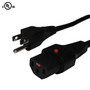 6ft 5-15P to locking C13 power cable 18AWG SJT FN-PWL-105-06