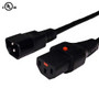 3ft locking C13 to C14 power cable, 18AWG SJT (FN-PWL-100-03)