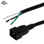 8ft C20 to ROJ Power Cable 12AWG (250V 20A) SJT Black (FN-PW-RI30D-08)