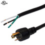 8ft L6-20P to ROJ Power Cable 12AWG (250V 20A) SJT Black (FN-PW-RL25D-08)