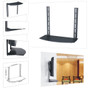 Media Player TV/Bracket Mount Shelf, Glass - Black (FN-MT-150-BK)