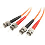 StarTech.com 2m Fiber Optic Cable - Multimode Duplex 62.5/125 - LSZH - ST/ST - OM1 - ST to ST Fiber Patch Cable - ST Male Network - ST (Fleet Network)