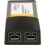 StarTech.com 2 Port ExpressCard FireWire Adapter Card - 2 x 9-pin Female IEEE 1394b FireWire - Plug-in Card (EC1394B2)