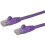 StarTech.com 100 ft Purple Snagless Cat6 UTP Patch Cable - Category 6 - 100 ft - 1 x RJ-45 Male Network - 1 x RJ-45 Male Network - (Fleet Network)