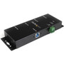 StarTech.com 4 Port Industrial USB 3.0 Hub - Mountable - Rugged USB Hub - Add 4 external,wall mountable USB 3.0 ports from a single - (Fleet Network)