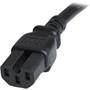 StarTech.com 3 ft 14 AWG Computer Power Cord - IEC C14 to IEC C15 - 3ft - IEC 60320 C14 - IEC 60320 C15 250V AC - 15A - Black (PXTC14C153)