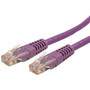 StarTechcom 50 ft Cat 6 Purple Molded RJ45 UTP Gigabit Cat6 Patch Cable - 50ft Patch Cord - Category 6 for Network Device - 50ft - 1 C6PATCH50PL