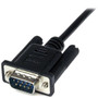 StarTech.com 2m Black DB9 RS232 Serial Null Modem Cable F/M - 6.6 ft Serial Data Transfer Cable - First End: 1 x DB-9 Male Serial - 1 (SCNM9FM2MBK)