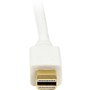 StarTech.com 3 ft Mini DisplayPort to DVI Adapter Converter Cable - Mini DP to DVI 1920x1200 - White - 3 ft DVI/Mini DisplayPort Video (MDP2DVIMM3W)