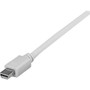 StarTechcom 10 ft Mini DisplayPort to VGA Adapter Converter Cable - mDP to VGA 1920x1200 - White - 10 ft Mini DisplayPortVGA Video - MDP2VGAMM10W