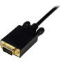 StarTechcom 6 ft Mini DisplayPort to VGAAdapter Converter Cable - mDP to VGA 1920x1200 - Black - 6 ft Mini DisplayPortVGA Video for MDP2VGAMM6B