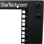 StarTech.com 12U Open Frame Server Rack - Adjustable Depth - 4-Post Data Rack - w/ Casters/Levelers/Cable Management Hooks - Store and (4POSTRACK12U)